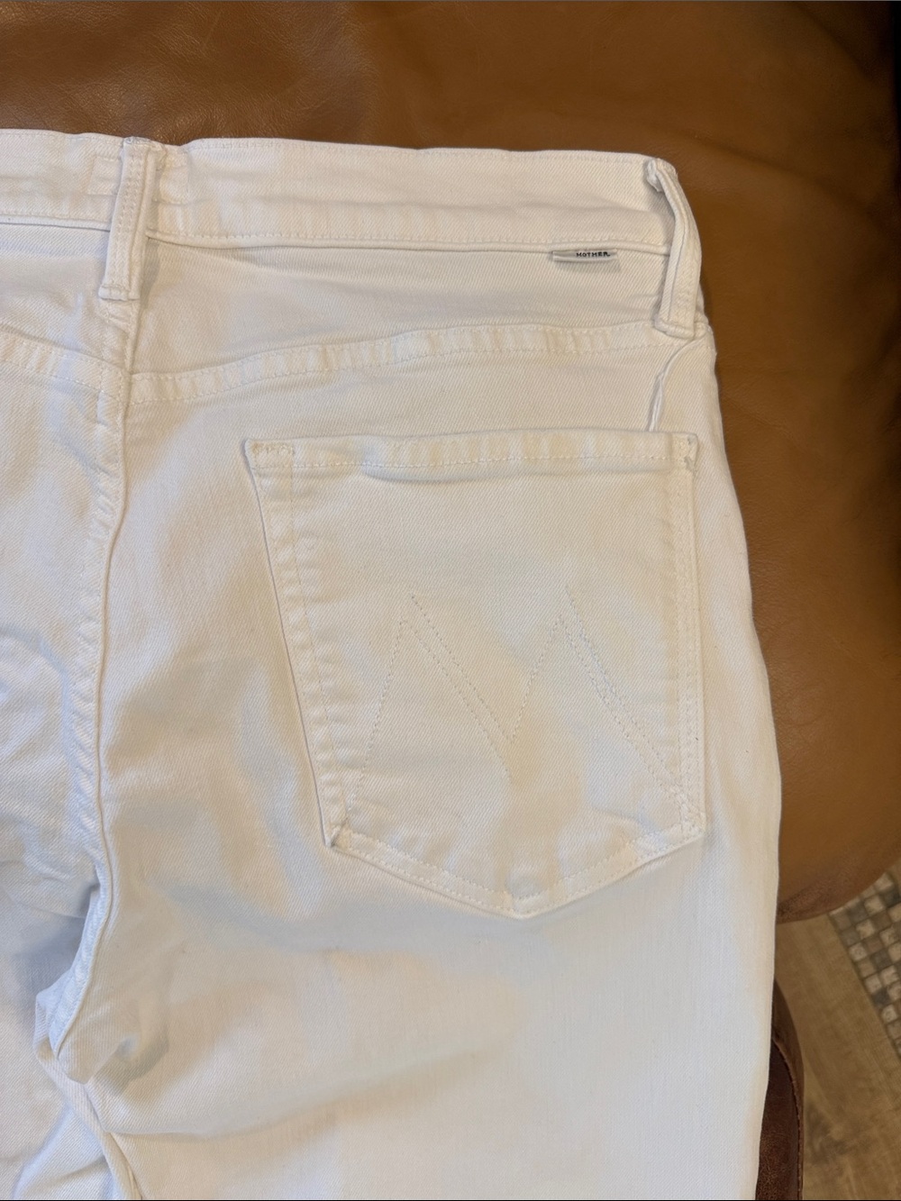 Mother Denim The Rambler Zip Ankle Jeans sz 31 Fairest Of Them All White - Picture 7 of 10